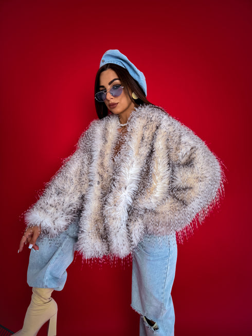 Ostrich Lux LD68 пальто - светло-бежевое